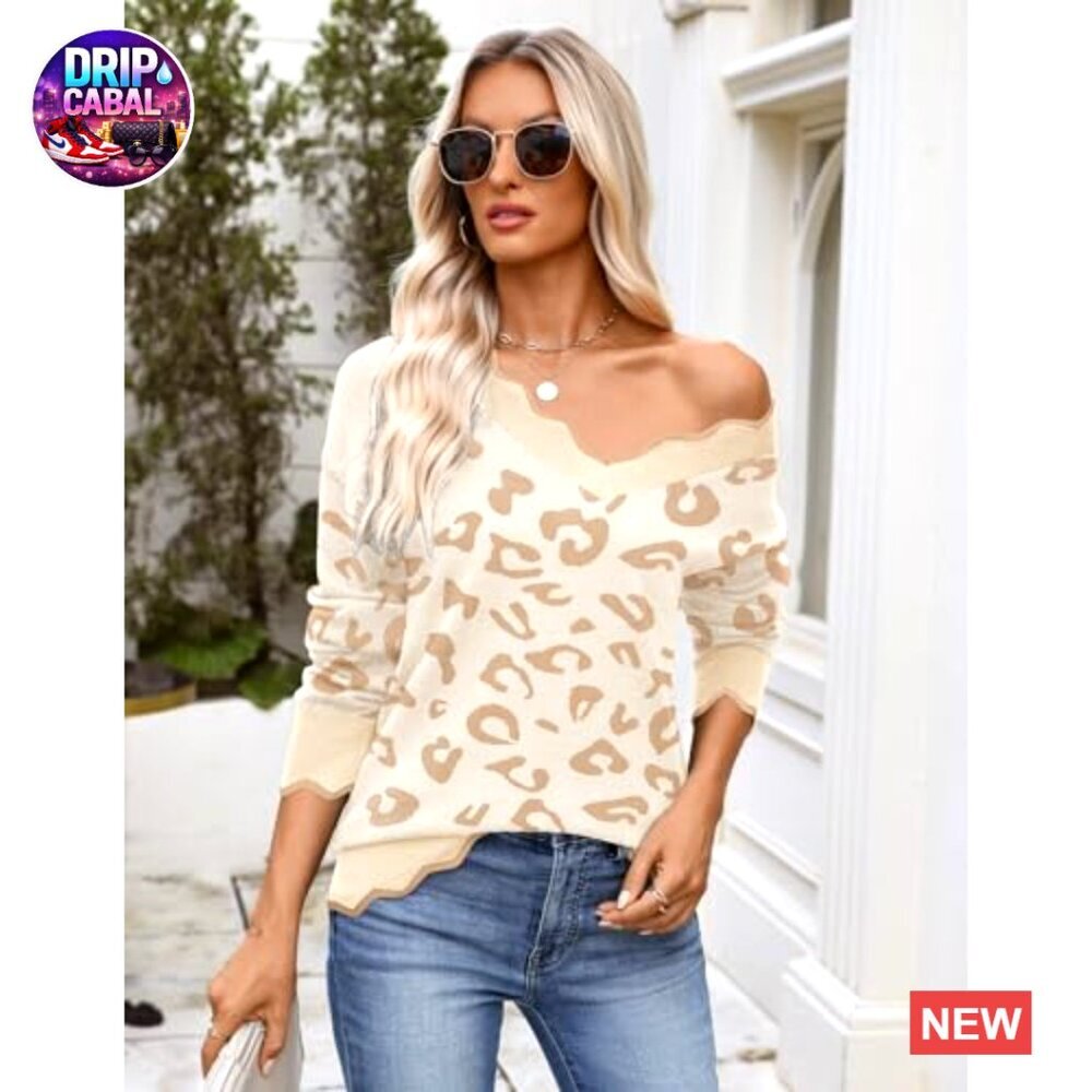 V-Neck Ribbed Knit Pullover Sweater Lightweight Casual Dressy Work Top - Picture 4 of 7
